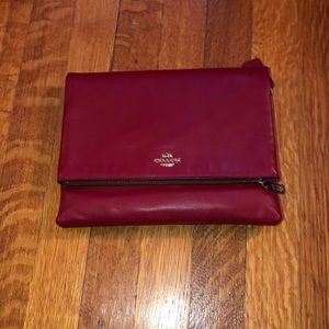 Coach Red Leather Crossbody Bag